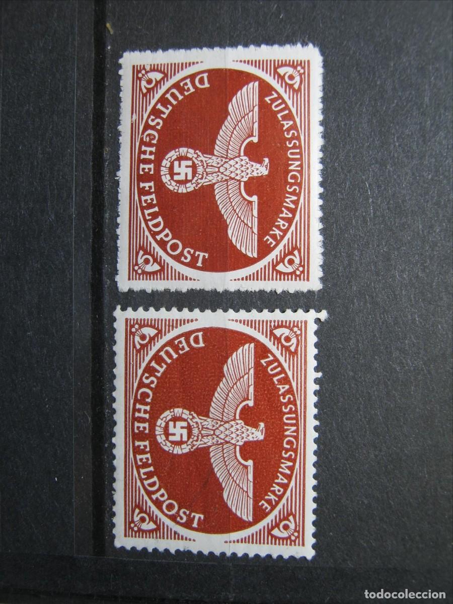 Sellos: ALEMANIA IMPERIO REICH FRANQUICIA MILITAR YVERT 2 Y 2a MNH** SIN CHARNELA LUJO.