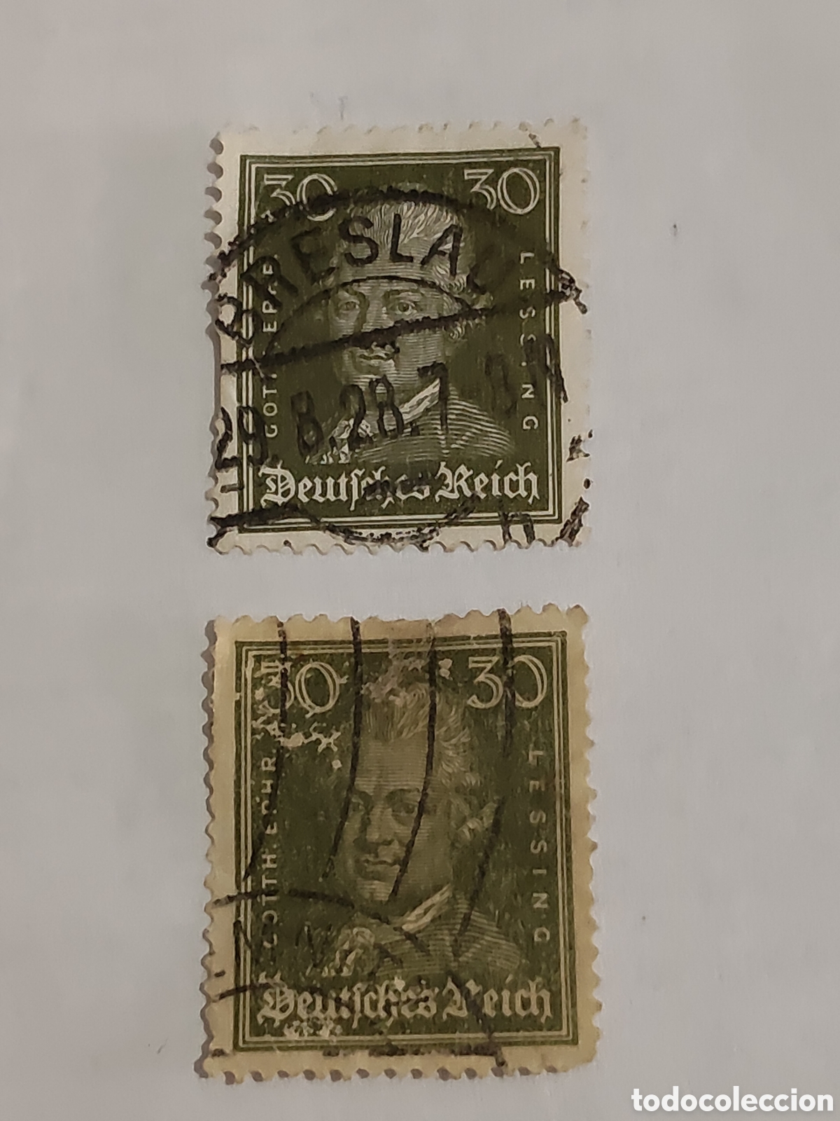 Sellos: Sello alem&aacute;n Deutches Reich escritor y fil&oacute;sofo Gotthold Ephraim 1926 usados