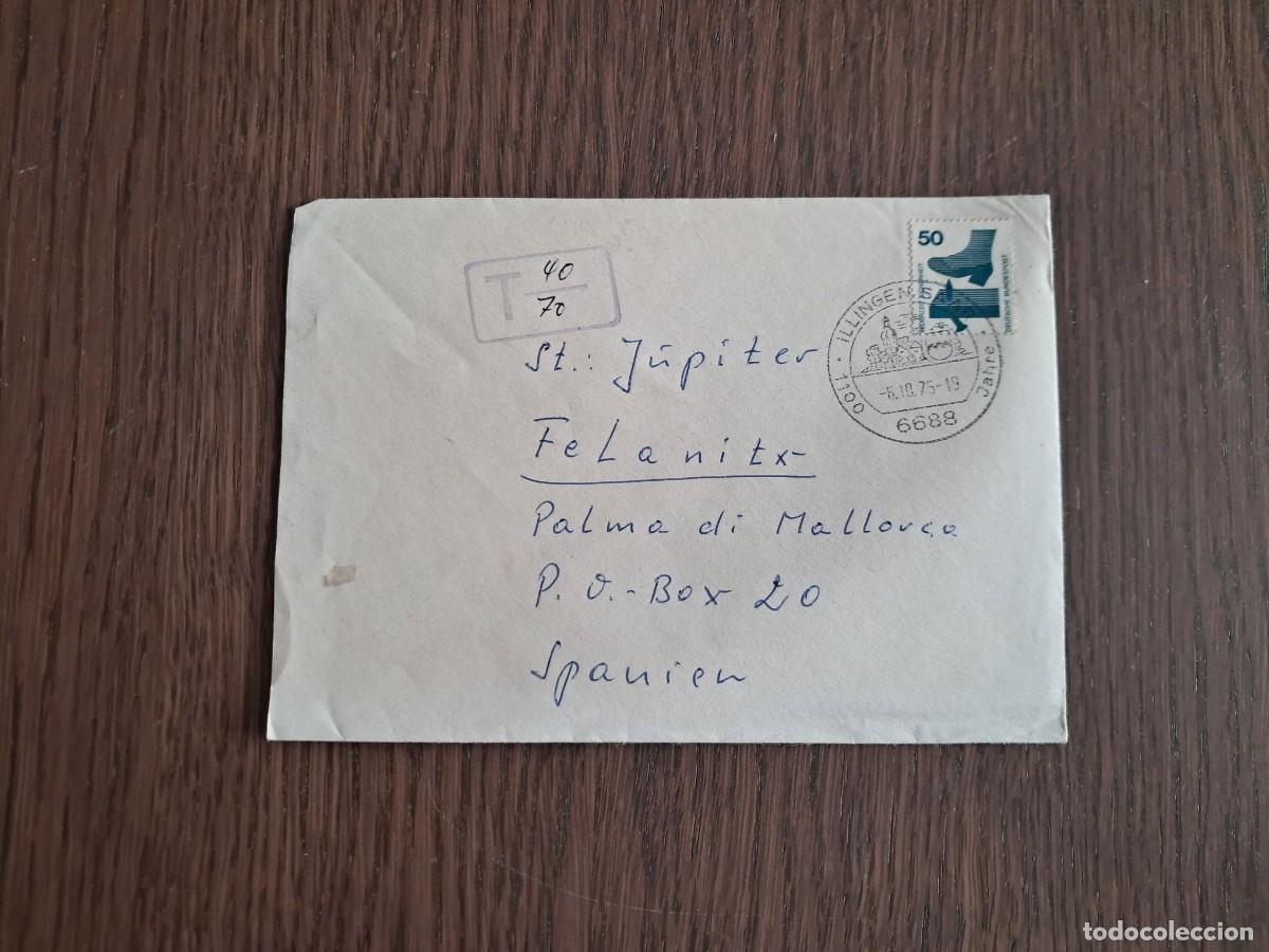 Sellos: sobre, carta circulada con sellos de Alemania, a&ntilde;o 1975. radioaficionado.
