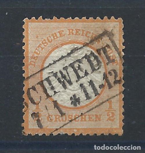 Sellos: Allemagne Empire N&deg;15 Obl (FU) 1872 - Blason