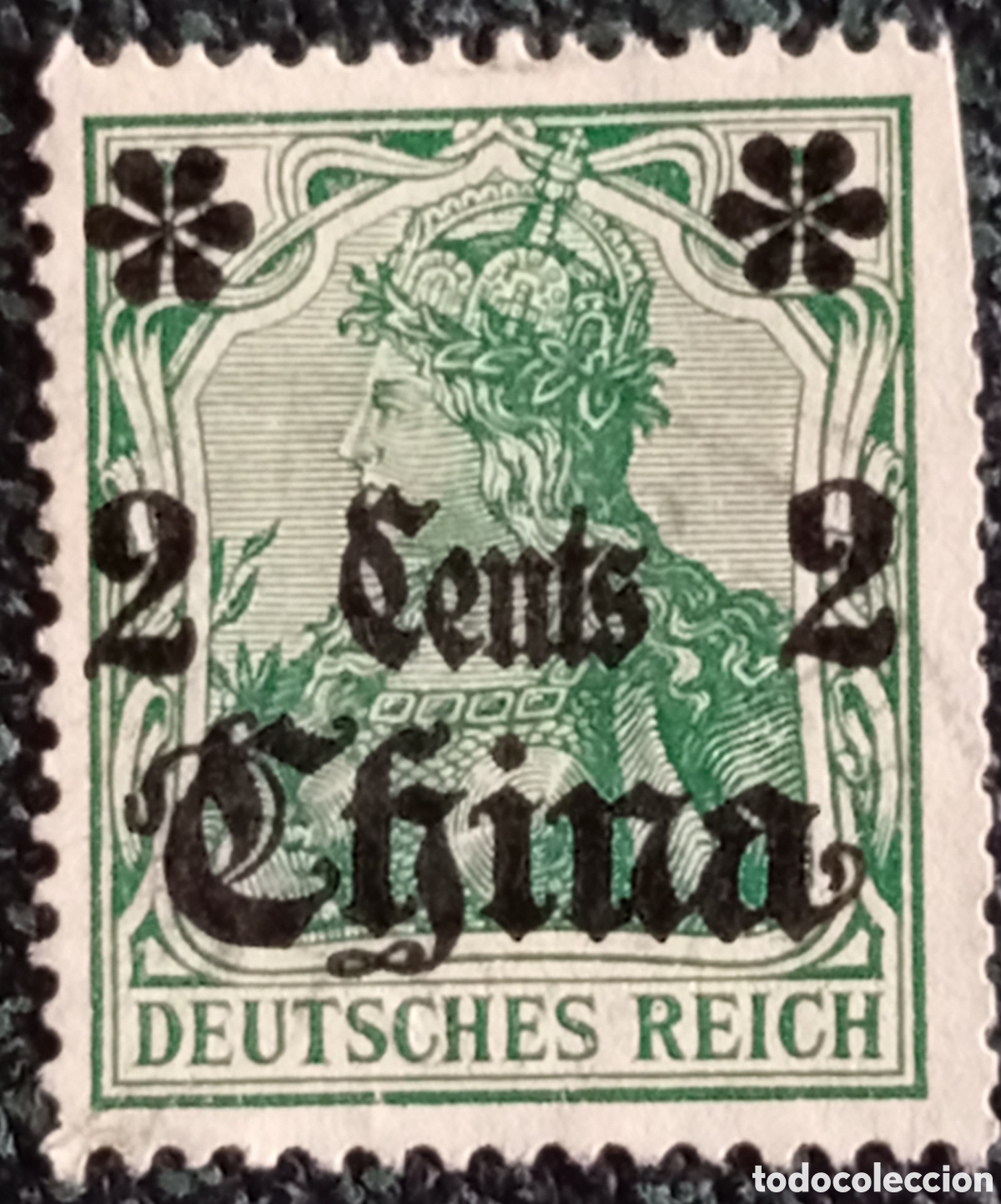 Sellos: Sello Oficinas Alemanas China 1905 Germania 2 Cents en 5pf Scott #38