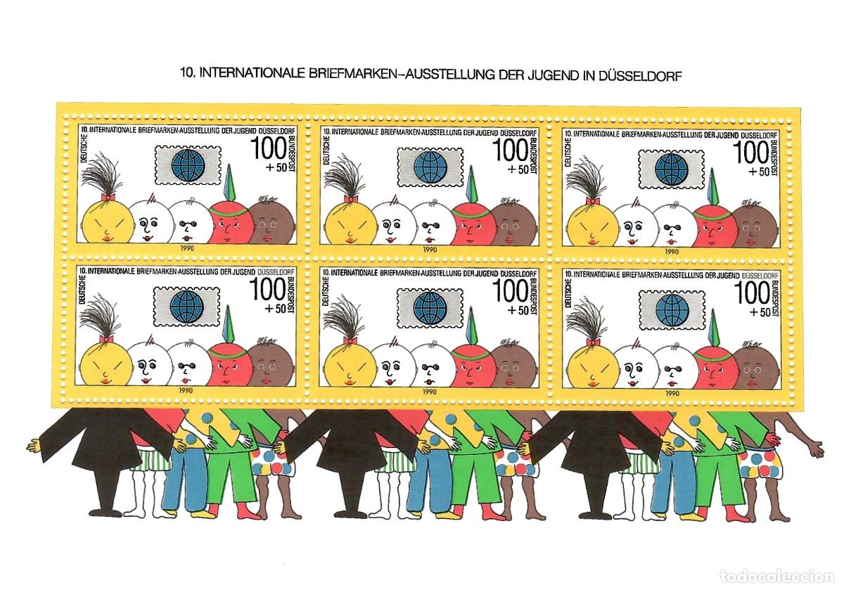 Selos: HOJA BLOQUE SELLOS DE ALEMANIA A&Ntilde;O 1990