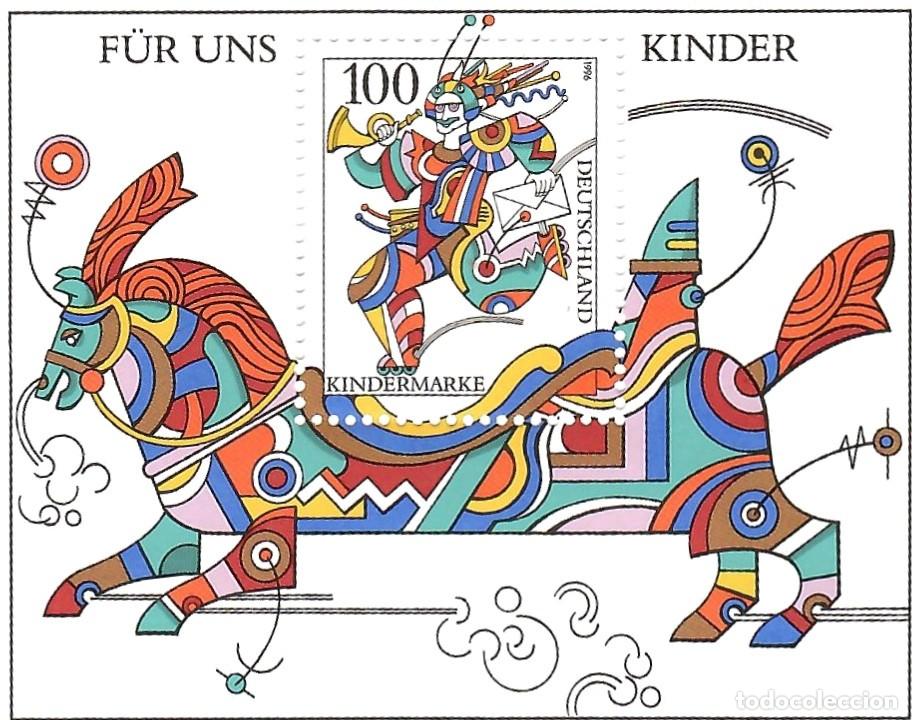 Francobolli: HOJA BLOQUE SELLOS DE ALEMANIA A&Ntilde;O 1996