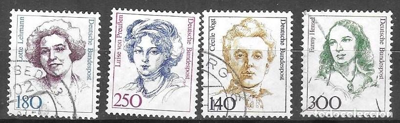 Stamps: SELLOS USADOS DE ALEMANIA 1989, YT 1259/ 60 + 1264/ 65