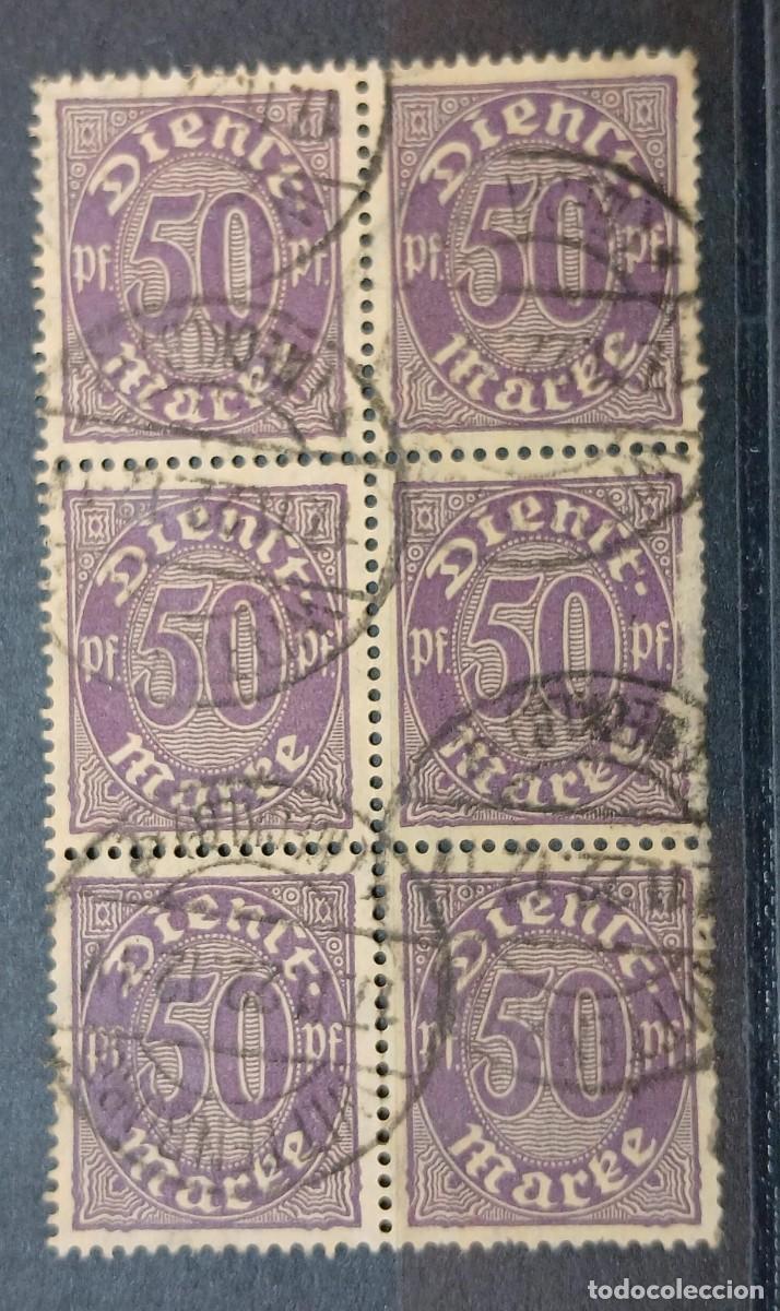 Sellos: Sello de servicio 1920 Bloque de 6 - Foto 1