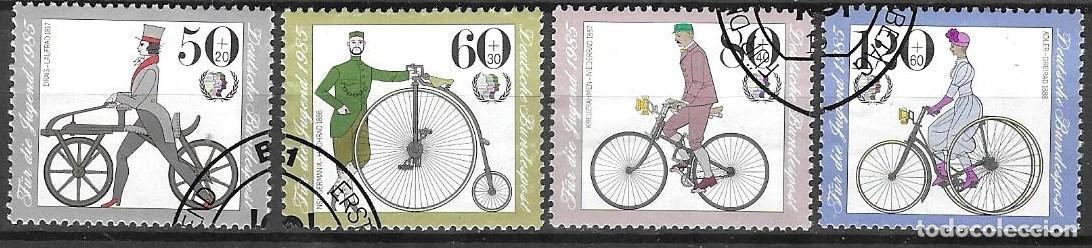Stamps: SELLOS USADOS DE ALEMANIA 1985, YT 1074/ 77