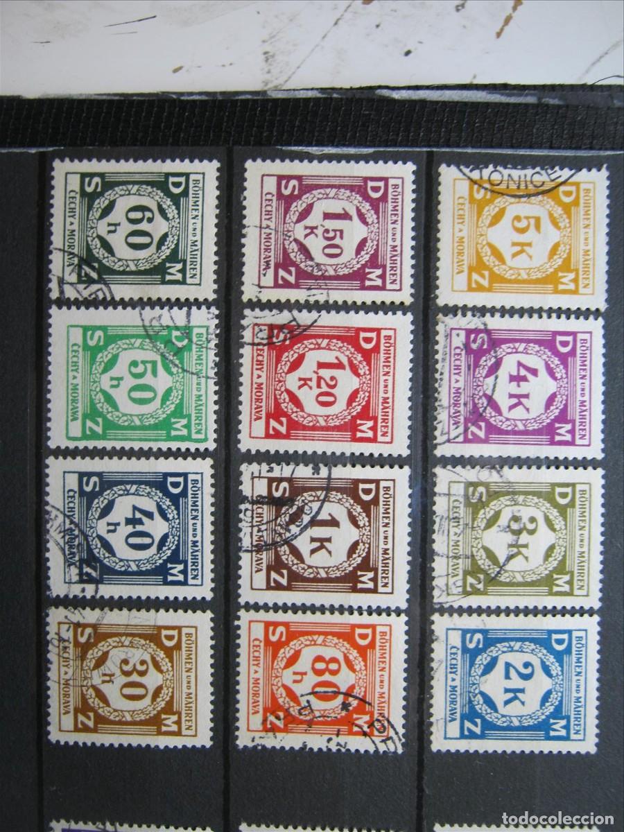 Francobolli: ALEMANIA OCUPACI&Oacute;N BOHEMIA Y MORAVIA 1940 SERVICIO SERIE YVERT 1/12 USADOS PERFECTOS.