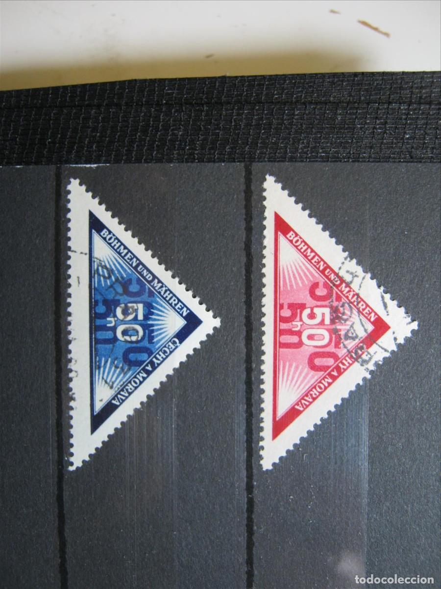 Francobolli: ALEMANIA OCUPACI&Oacute;N BOHEMIA Y MORAVIA 1940 SERIE YVERT 38/38A USADOS PERFECTOS.