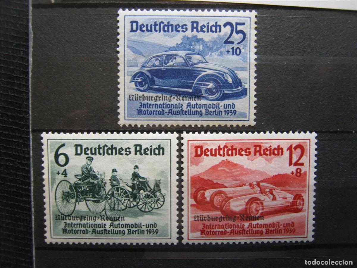 Francobolli: ALEMANIA IMPERIO REICH 1938 SERIE YVERT 629A/629C LH*/MH* LUJO.