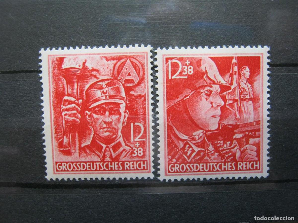 Francobolli: ALEMANIA IMPERIO REICH 1945 SERIE YVERT 825/826 MH* LUJAZO.