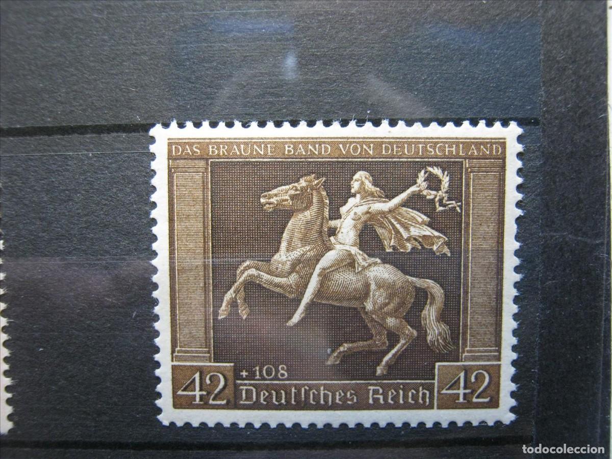 Francobolli: ALEMANIA IMPERIO REICH 1938 SERIE YVERT 612 VLH* IMPERCEPTIBLE RESTO DE CHARNELA LUJAZO.