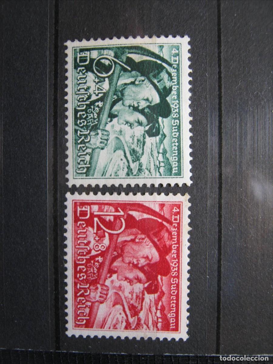 Francobolli: ALEMANIA IMPERIO REICH 1938 SERIE YVERT 625/626 MH* LUJO.