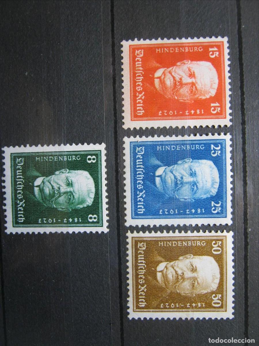 Francobolli: ALEMANIA IMPERIO REICH 1927 SERIE YVERT 394/397 LH* LUJAZO.