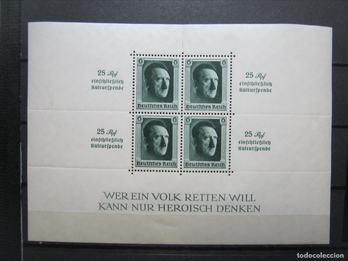Selos: ALEMANIA IMPERIO REICH 1937 HOJA BLOQUE YVERT HB 10 MH* SELLOS MNH** LUJO.