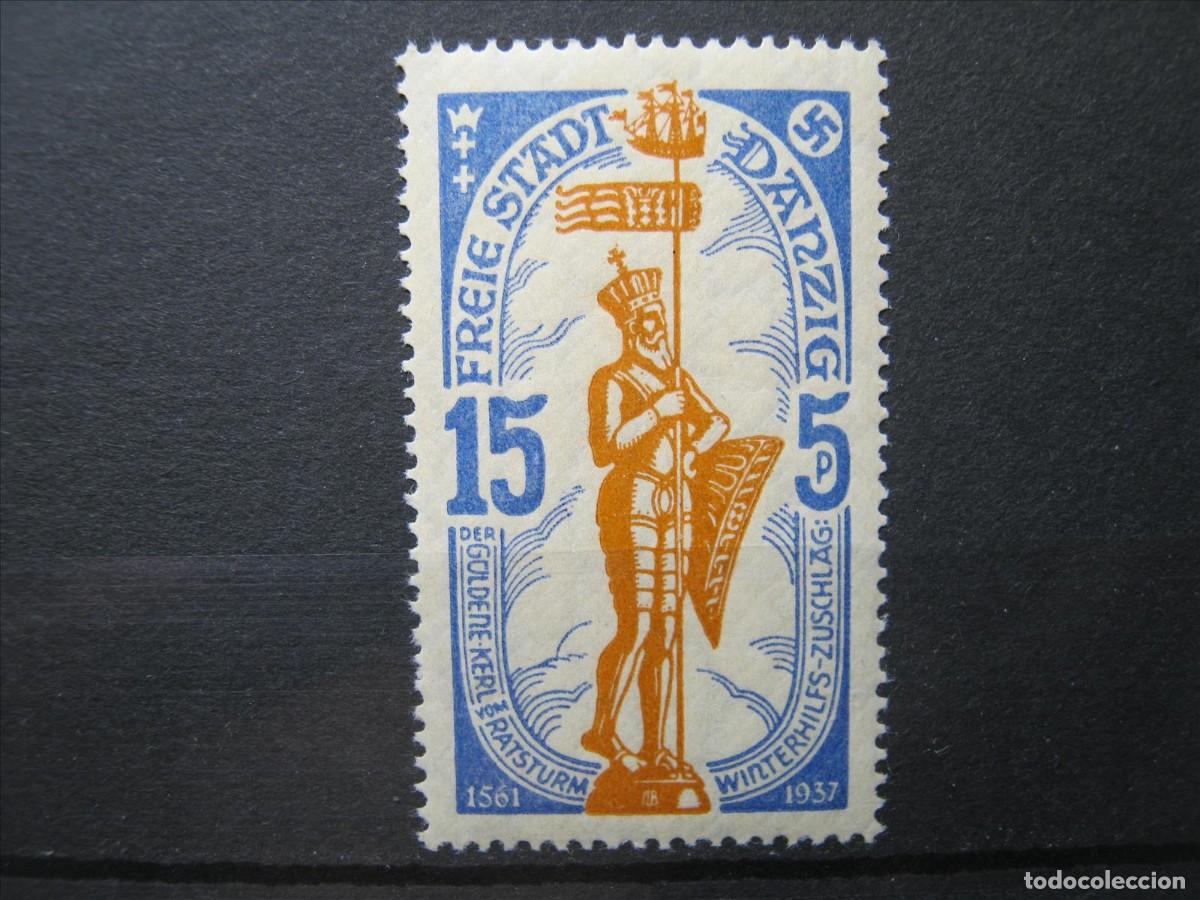 Briefmarken: ALEMANIA DANZIG 1937 YVERT 232 MNH** SIN CHARNELA LUJO.