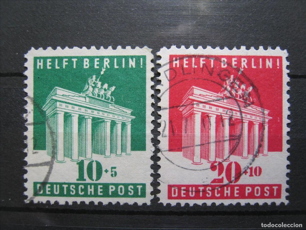 Stamps: ALEMANIA BIZONA 1948 SERIE YVERT 69/70 USADOS PERFECTOS.