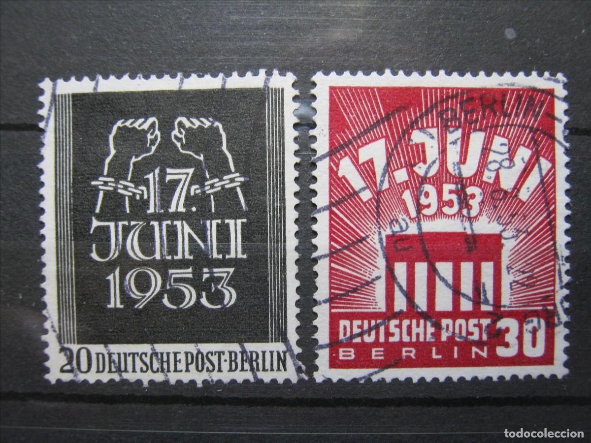 Selos: BERL&Iacute;N 1953 SERIE YVERT 96/97 USADOS PERFECTOS.