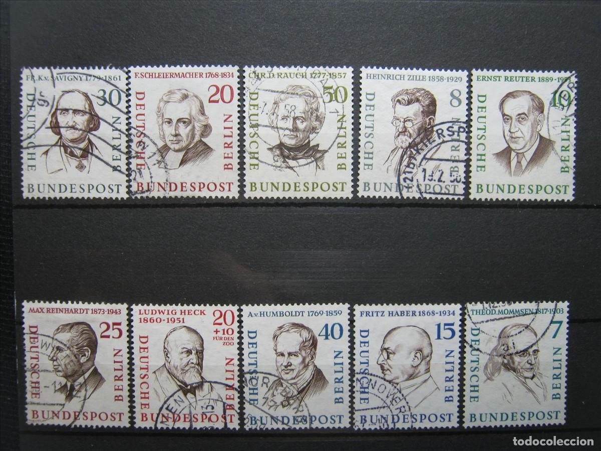 Briefmarken: BERL&Iacute;N SERIE YVERT 144/51 + 153 USADOS PERFECTOS.