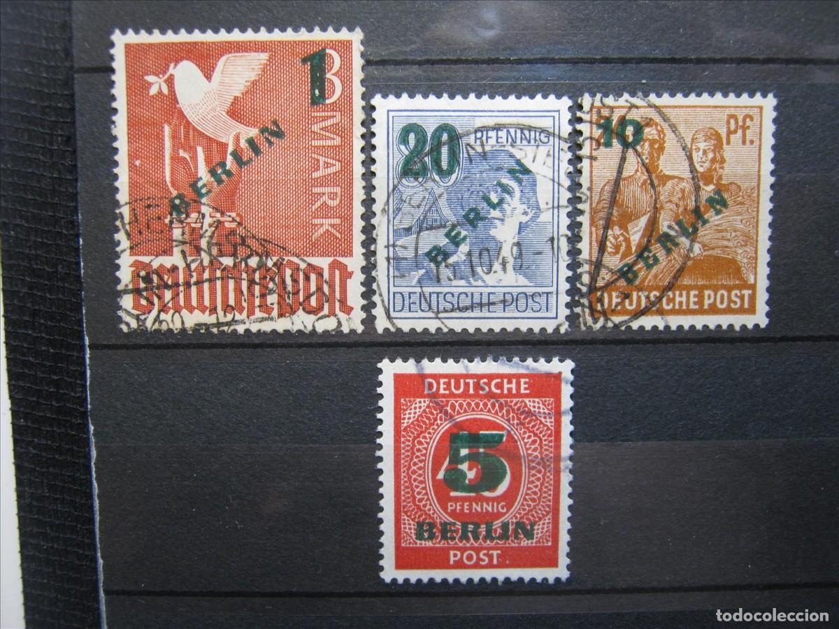 Briefmarken: BERL&Iacute;N 1949 SERIE YVERT 47/50 USADOS PERFECTOS.
