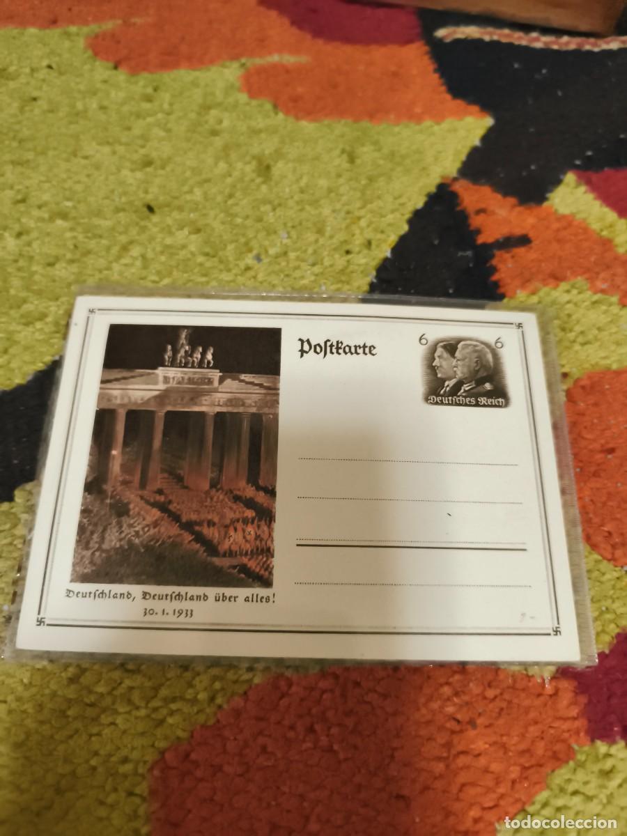 Sellos: Postal de correos d&eacute; Alemania nazi de Hitler