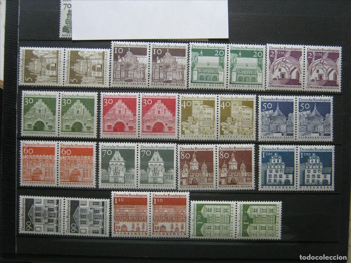 Briefmarken: ALEMANIA FEDERAL SERIE YVERT 357/362 + 391/397A PAREJAS MNH** LUJO.