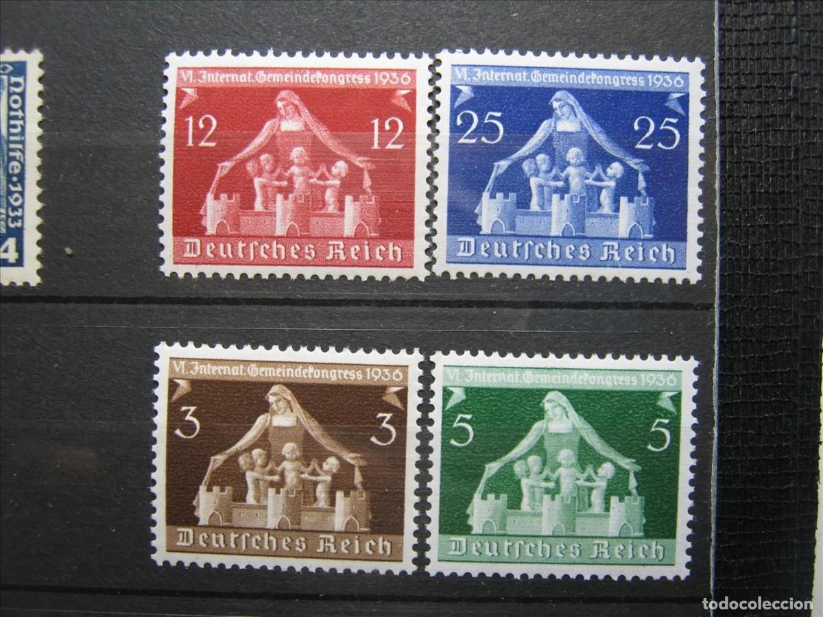 Selos: ALEMANIA IMPERIO REICH 1936 SERIE YVERT 573/576 MNH** SIN CHARNELA LUJO LEER.