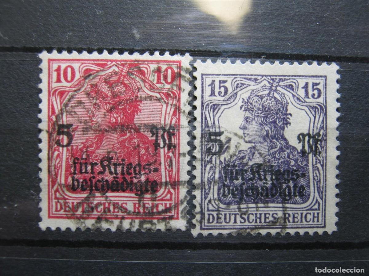 Selos: ALEMANIA IMPERIO REICH 1919 SERIE YVERT 104/105 USADOS PERFECTOS.