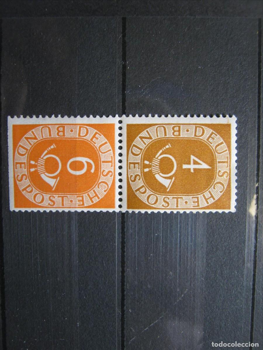 Selos: ALEMANIA FEDERAL CORNETAS COMBINACI&Oacute;N CARNET MICHEL S1 MH* Y MNH** LEER.