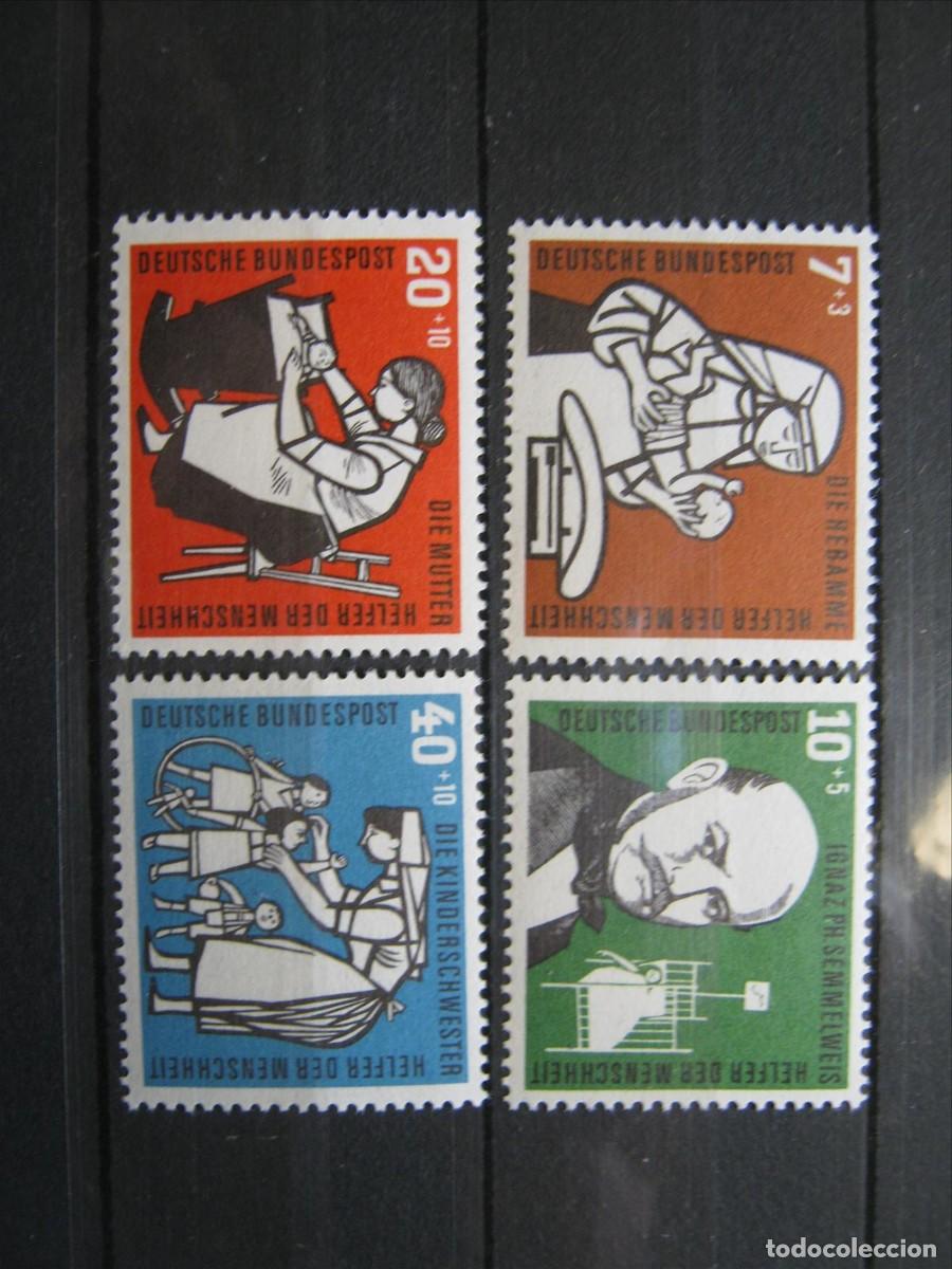 Selos: ALEMANIA FEDERAL 1956 SERIE YVERT 119/122 MNH** SIN CHARNELA LUJO.
