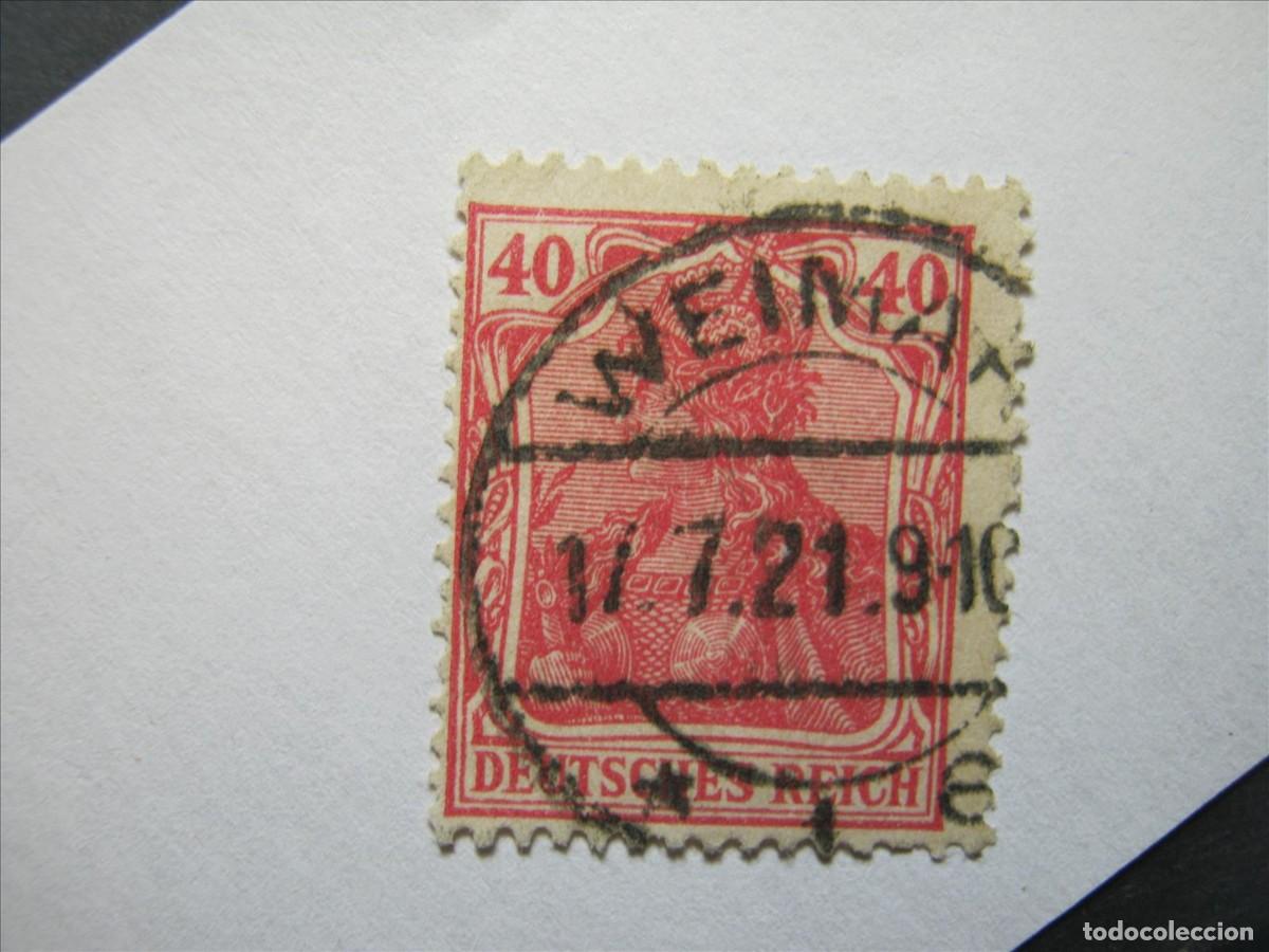 Timbres: ALEMANIA IMPERIO REICH 1920 MICHEL 145 F ROSA USADO PERFECTO.