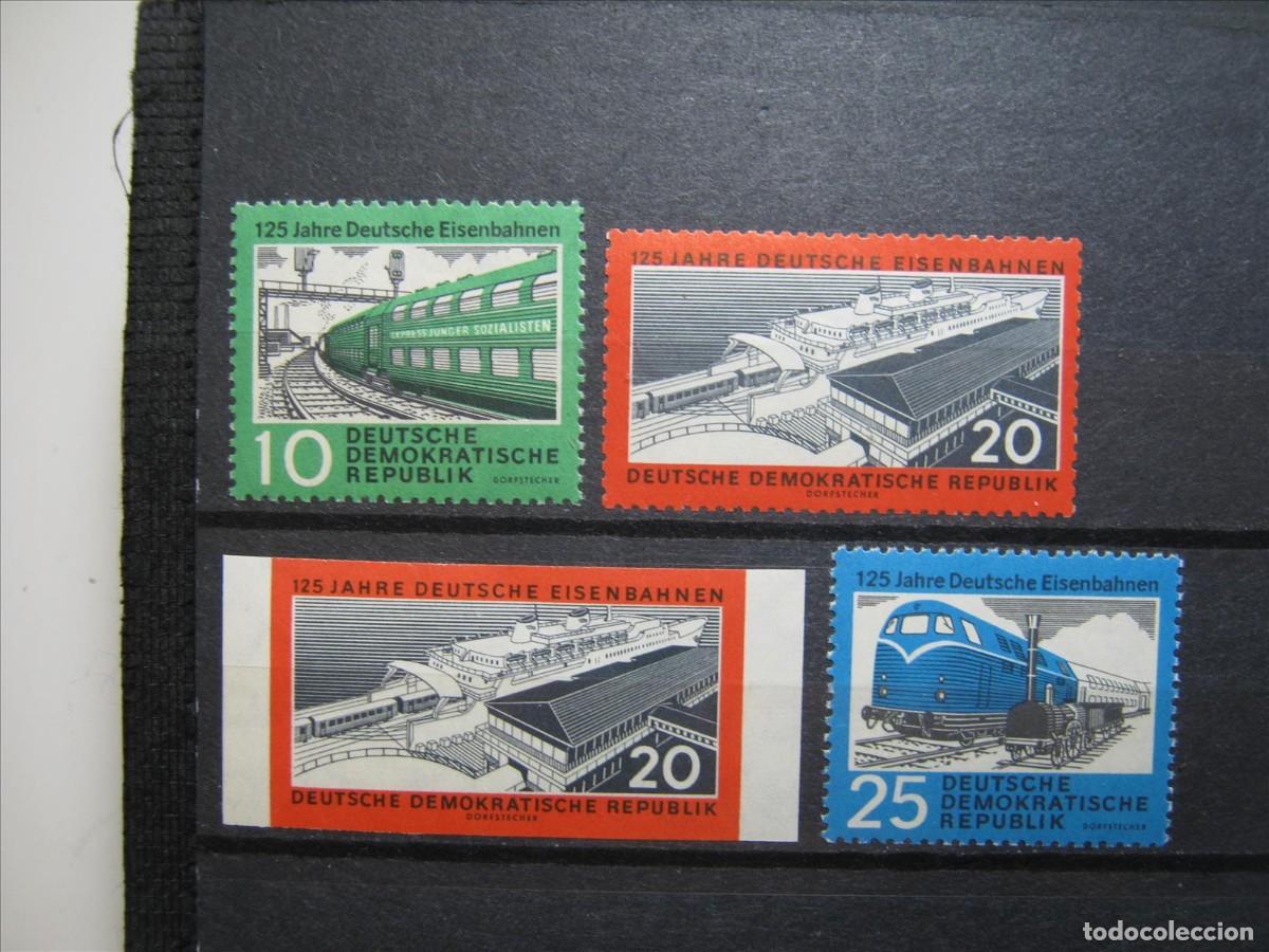 Francobolli: DDR ALEMANIA ORIENTAL 1960 SERIE YVERT 519/521 + 520 A MNH** SIN CHARNELA LUJO.