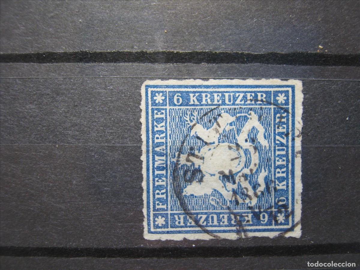 Selos: ALEMANIA W&Uuml;RTTEMBERG 1866 YVERT 32 USADO PUNTO CLARO.