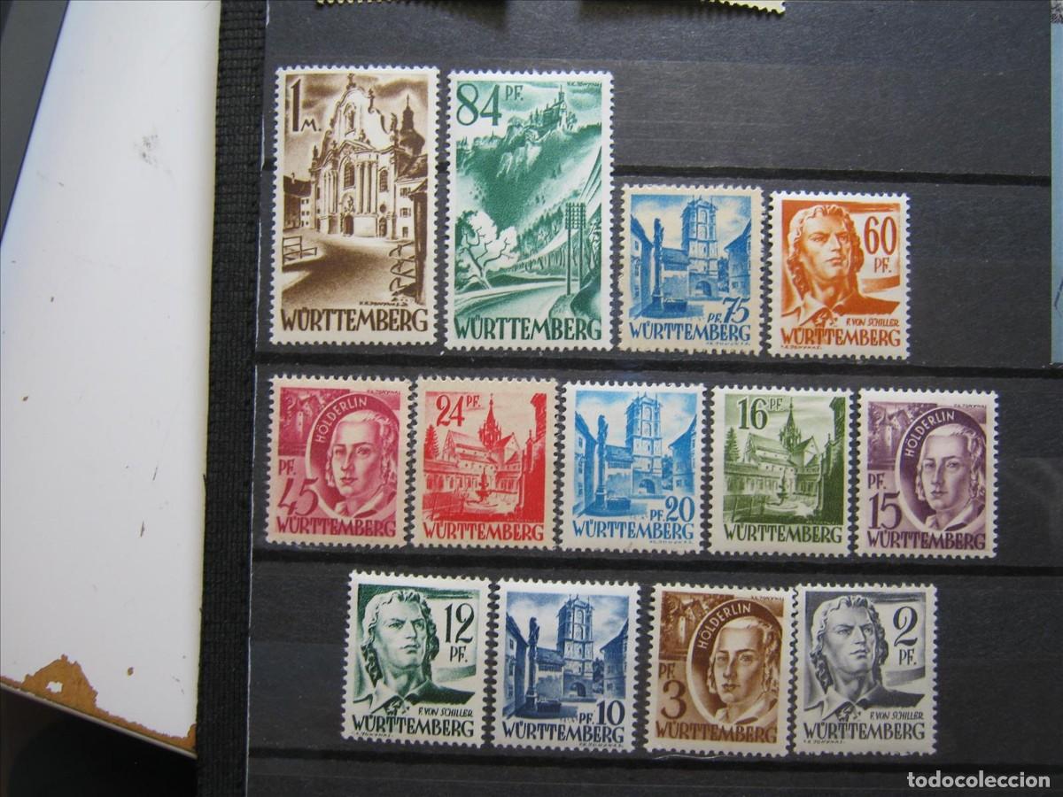 Selos: ALEMANIA W&Uuml;RTTEMBERG 1947 SERIE YVERT 1/13 MNH** SIN CHARNELA LUJO.