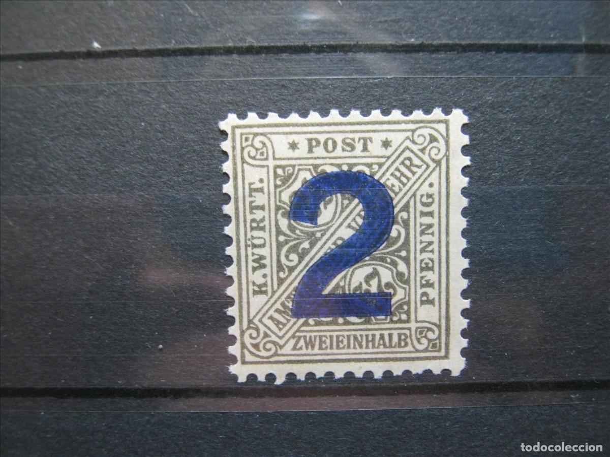 Francobolli: ALEMANIA ESTADO W&Uuml;RTTEMBERG 1919 YVERT 89 MNH** SIN CHARNELA LUJO.