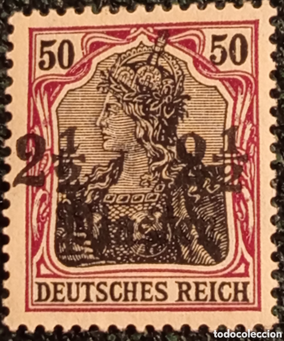 Sellos: Sello Oficina Turqu&iacute;a 2 1/4 Pia MH 1905 - Cat&aacute;logo Michel 29 - Con Marquilla