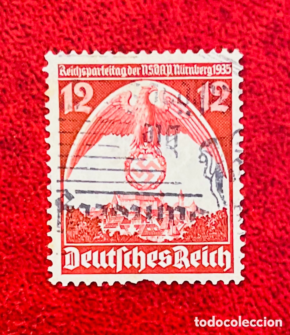 Sellos: Curioso sello Alemania Congreso de Nuremberg 1935