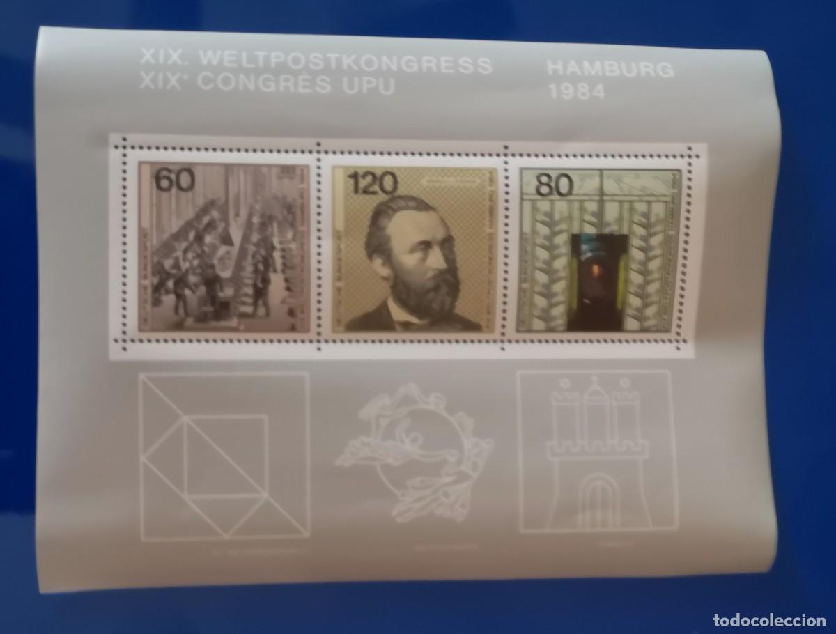 Francobolli: ALEMANIA 1984. 19&ordm; CONGRESO DE LA UPU, EN HAMBURGO HB NUEVO