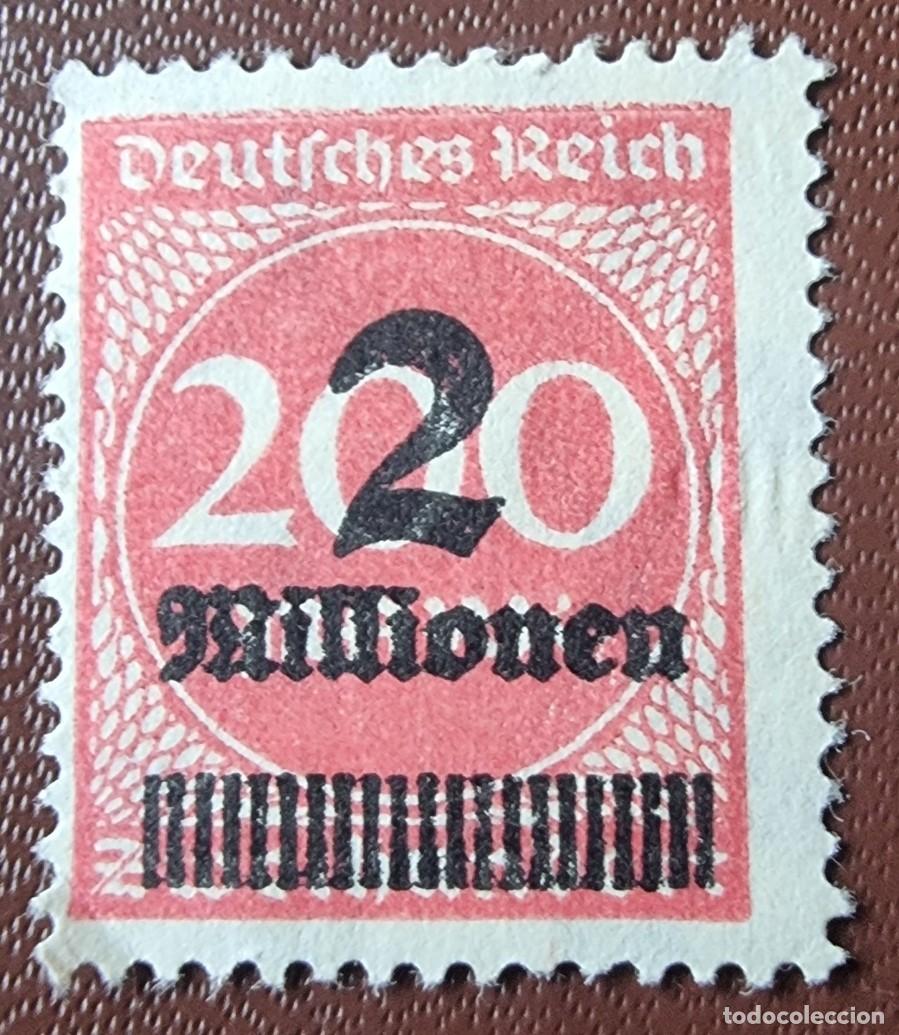 Francobolli: SELLO ALEMANIA 1923 DEUTSCHES REICH SOBRECARGADO - 2 MILLONES EN 200 MARCOS