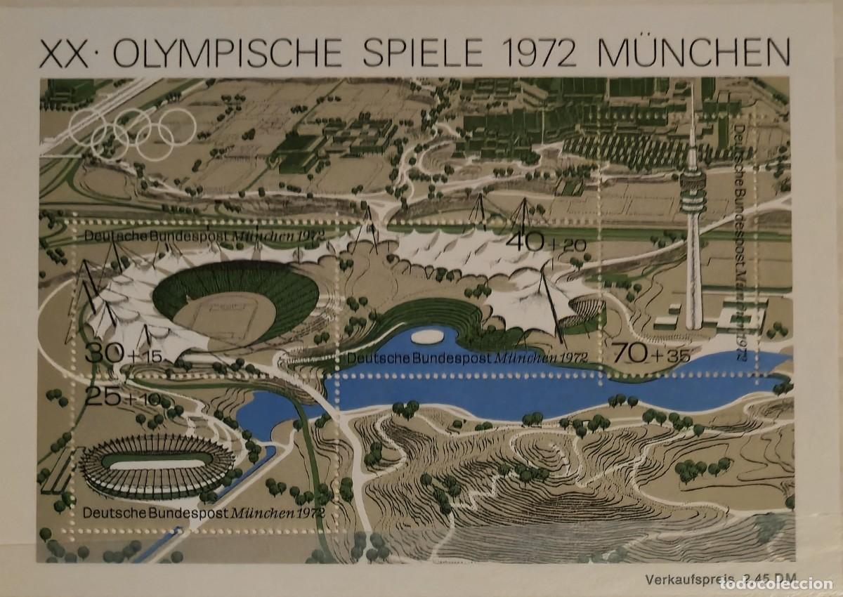 Francobolli: hoja bloque Nueva Alemania 1972 - XX Juegos Olimpicos de Munich 1972