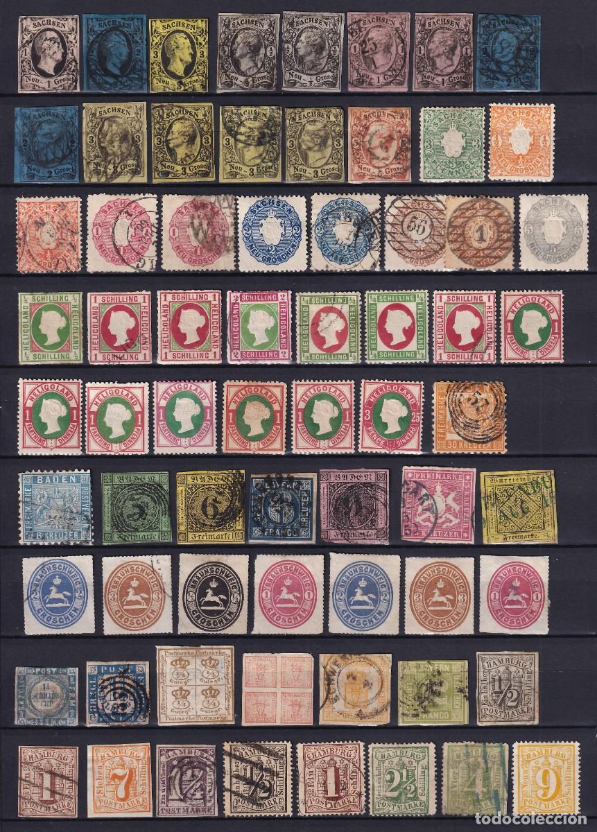 Timbres: Estados alemanes, conjunto de sellos nuevos y usados, [Buenos valores.]