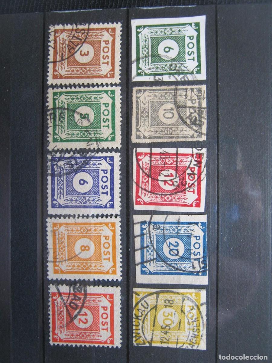 Briefmarken: ALEMANIA ZONA SOVI&Eacute;TICA SAJONIA ORIENTAL LOTE USADO BIEN!