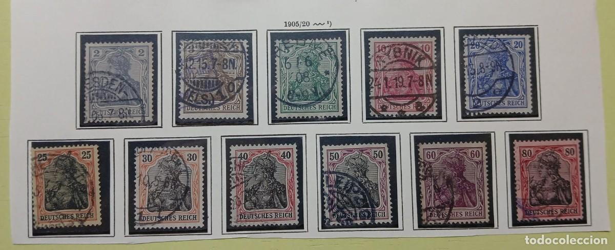 Sellos: Serie completa Germania 1905 - Foto 1