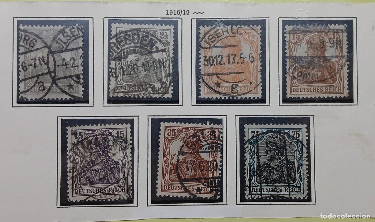Briefmarken: Serie completa Germania 1916-1918