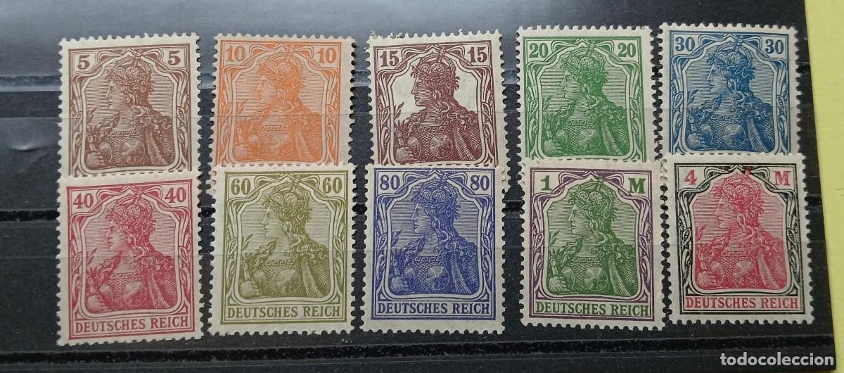 Briefmarken: Serie incompleta Germania 1920 MNH