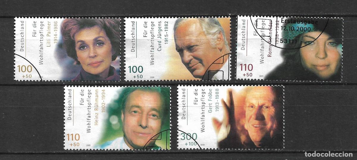 Sellos: alemania 2000 michel 2143/2147 usado 12&euro;- 34/2