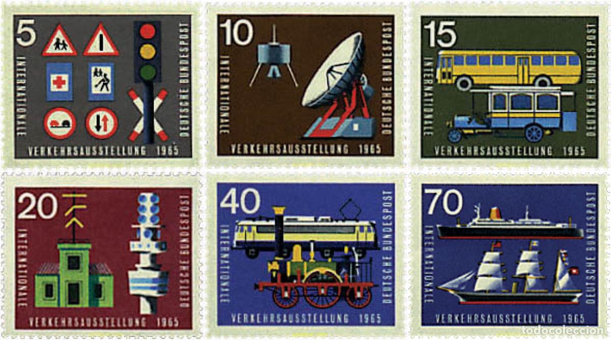 Sellos: 695426 MNH ALEMANIA FEDERAL 1965 EXPOSICION INTERNACIONAL DE TRANSPORTES EN MUNICH