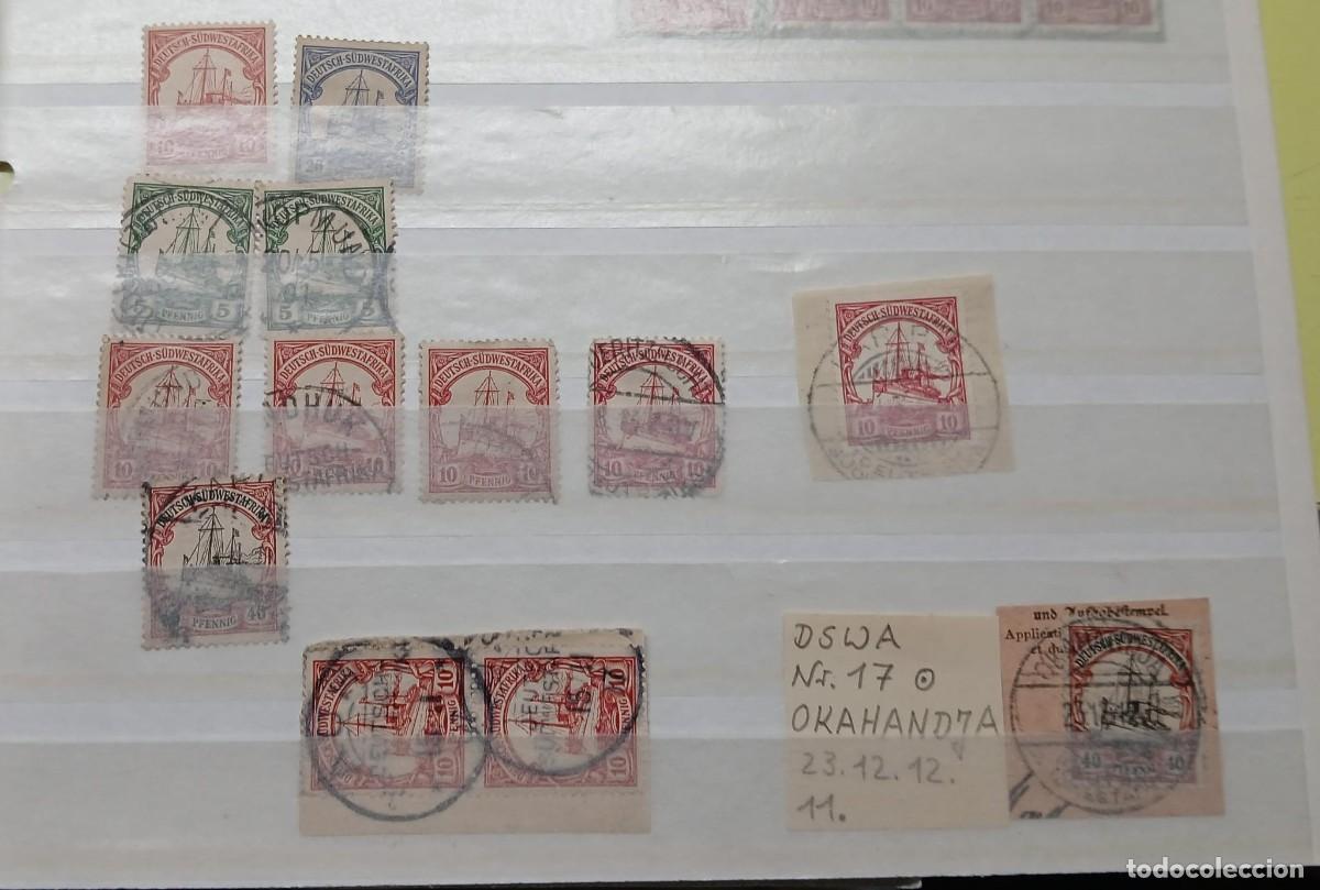 Timbres: Lote sellos de colonia alemana S&Uuml;dwestafrika