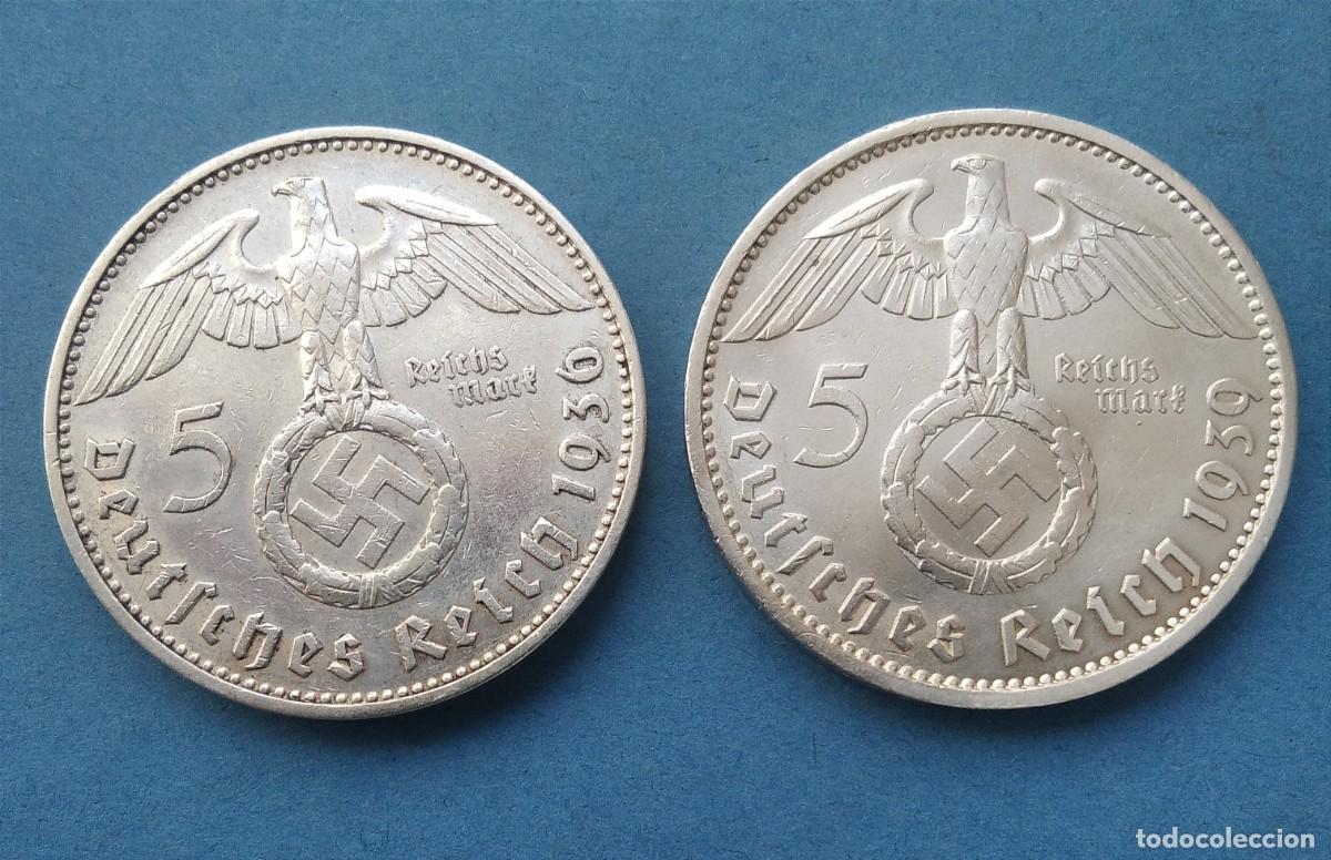 Sellos: MONEDAS PLATA 5 REICHSMARK ALEMANIA NAZI