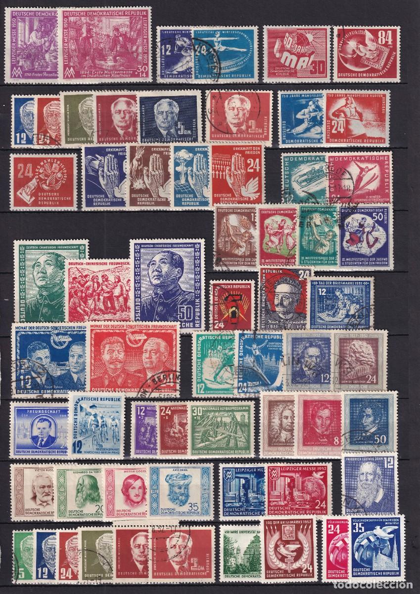 Selos: Alemania Democratia, Colecci&oacute;n de sellos y series completas, nuevos y usados, [Buenos valores.]