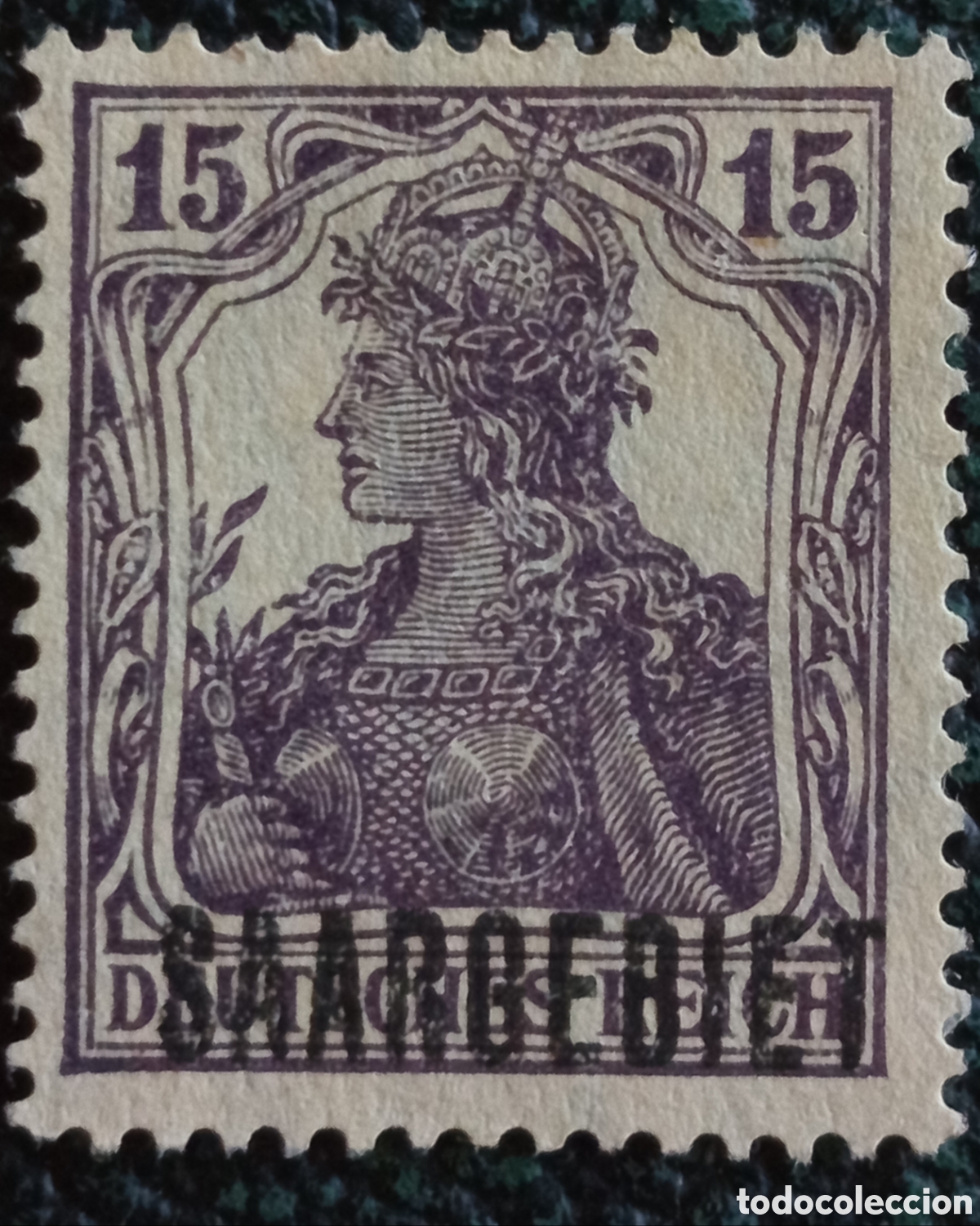 Sellos: Sello Territorio del Sarre 1920 Germania 15 Pf Nuevo MH - Cat&aacute;logo Michel 5 (